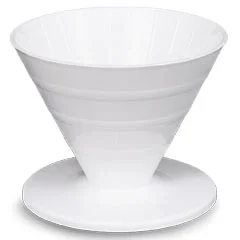 Kumtel V60 Kahve Demleme, Dripper, Plastik, Beyaz
