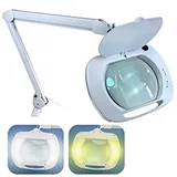 Loyka 6030 Sarı ve Beyaz Led Işıklı, Geniş Mercekli Büyüteç - Görsel 1