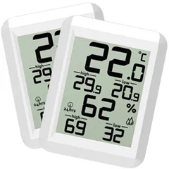 Loyka Elite2 Min Max Sıcaklık Nem Ölçer, 2'li Paket