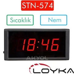Loyka STN-574 Işıklı Termometre Saat