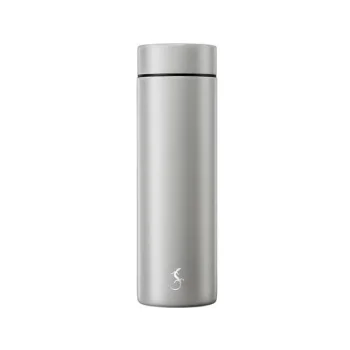 Lurch 270972 Paslanmaz Çelik Mini Termos, Çift Cidarlı, Sızdırmaz, 300 ml, Granit Gri