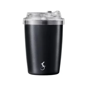 Lurch 270983 Coffee-To-Go Paslanmaz Çelik Termos, Çift Cidarlı, 300 ml, Mat Siyah