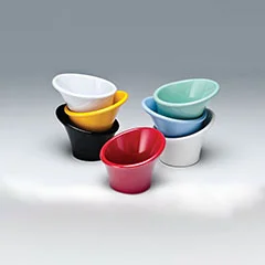 Zicco Mini Melamin Teşhir Kasesi, Eğimli, 7,5x4x6 cm
