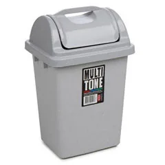 Bora Plastik Köşeli Çöp Kovası İtmeli, No 1, 3,25 Lt, BO192