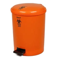 Bora Plastik Pedallı Tıbbi Atık Çöp Kovası, No: 3, 20 Lt, BO183