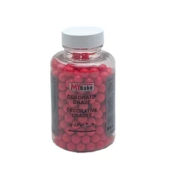 My Bake Boncuk Kırmızı, 200 Gr 8 Mm
