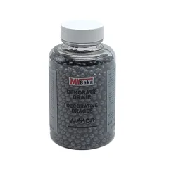 My Bake Boncuk Siyah, 200 Gr 4 Mm
