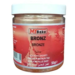 My Bake Bronz Metalik Toz Gıda Boyası, 50 gr