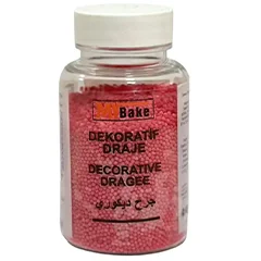 My Bake Kırmızı Boncuk Şeker, 200 gr, 2 mm