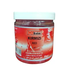 My Bake Kırmızı Metalik Toz Gıda Boyası, 50 gr