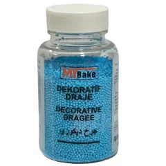 My Bake Mavi Boncuk Şeker, 200 gr, 2 mm