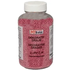My Bake Pembe Boncuk Şeker, 200 gr, 0 mm