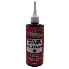 My Bake Su Bazlı Likit Gıda Boyası, Bayrak Kırmızı 250 ml