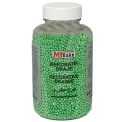 My Bake Yeşil Boncuk Şeker, 200 gr, 0 mm
