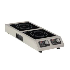 Omake Ind21 I25 Dikey İndüksiyonlu Ocak İkili Cam Yüzeyli Elektrikli