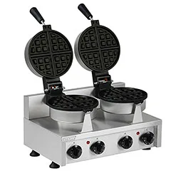 Omake WFL11 E22 Manuel Zamanlayıcılı Çiftli Waffle Makinesi, Yuvarlak Model, Kalıp Çapı 18 Cm, Elektrikli