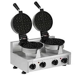 Omake WFL11 E22 Manuel Zamanlayıcılı Çiftli Waffle Makinesi, Yuvarlak Model, Kalıp Çapı 18 Cm, Elektrikli