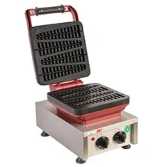 Omake WFL21 E12 Manuel Zamanlayıcılı Tekli Waffle Makinesi, Çubuk Model, Kalıp Çapı 6x21,5 Cm, Elektrikli