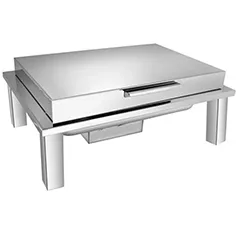 Öztiryakiler Ayaklı Chafing Dish, Dikdörtgen, Gn 1/1, 9 lt