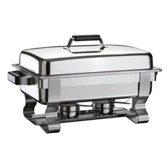 Öztiryakiler Chafing Dish, 1/1 Normal Kapak, Was Ayak, Mat Kızaklı, Isıtıcısız