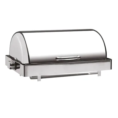 Öztiryakiler Chafing Dish, 180 Derece Açılır Kapak, Düz Ayak, Kızaklı
