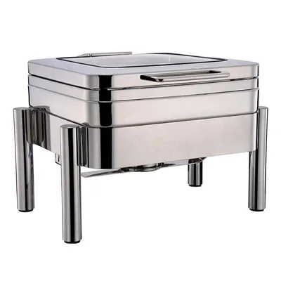 Öztiryakiler Chafing Dish, Kare, 6 lt Ayaklı