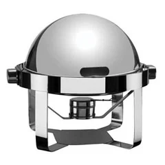 Öztiryakiler Chafing Dish, Küresel Kapak, Düz Ayak, Mat