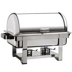 Öztiryakiler Chafing Dish, Yekpare Rolltop Kapak, Was Ayak Kızaklı, Isıtıcısız