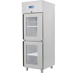 Öztiryakiler Çift Cam Kapılı Dik Tip Buzdolabı, Gn 600 NMV Model, 304 Model