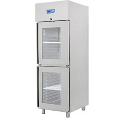 Öztiryakiler Çift Cam Kapılı Dik Tip Buzdolabı, Gn 600 NMV Model, 304 Model