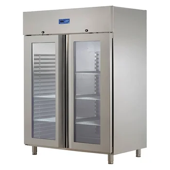 Öztiryakiler Çift Cam Kapılı Dik Tip Buzdolabı, K Tipi 304 Kalite, GN 1200 NMV Model