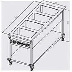 Öztiryakiler Elektrikli Bain Marie, OHBETY 4GN