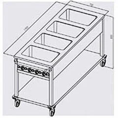 Öztiryakiler Elektrikli Bain Marie, OHBETY 4GN