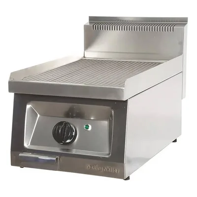 Öztiryakiler Elektrikli Grill Plate, Oluklu, Krom Kaplı, 40x65x30 cm, OGP 4065 N C