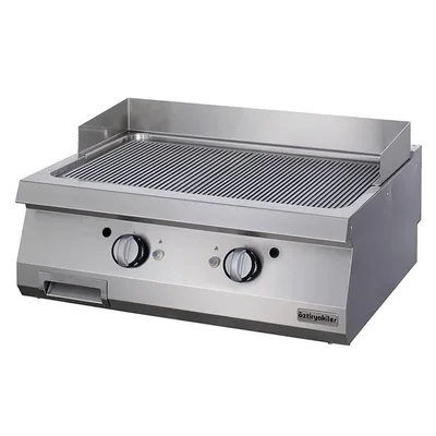 Öztiryakiler Gazlı Grill Plate Oluklu Krom Kaplı Ogg N