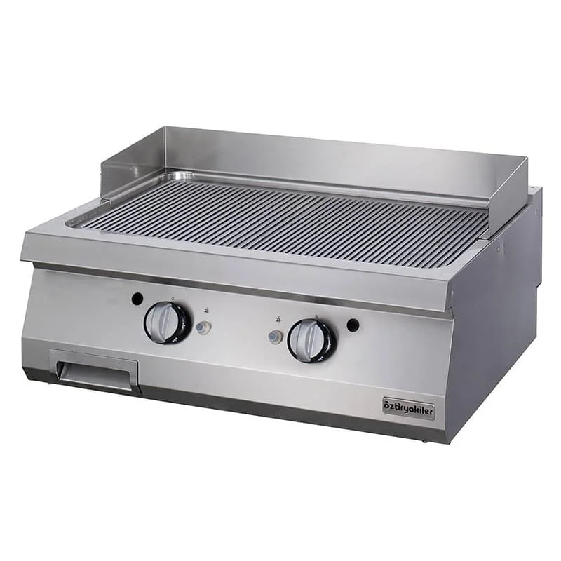 Öztiryakiler Gazlı Grill Plate Oluklu Krom Kaplı Ogg N