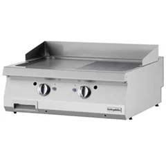 Öztiryakiler Gazlı Grill Plate, Yarı Oluklu, 80x70x30 cm, OGG 8070 1/2 N