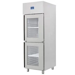 Öztiryakiler İki Yarım Cam Kapılı Dik Tip Buzdolabı , K Tip , GN 600 NMV Model, 304 Kalite
