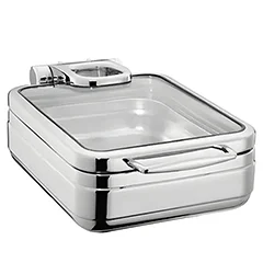 Öztiryakiler Lux Chafing Dish Hidrolik Cam Kapaklı Kare Gn