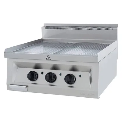 Öztiryakiler Set Üstü Elektrikli Grill Plate Oluklu Gemi Model Ogp N S