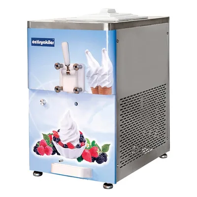 Öztiryakiler Tek Kollu Dondurma Makinesi Set Üstü Pompalı Karıştırıcılı