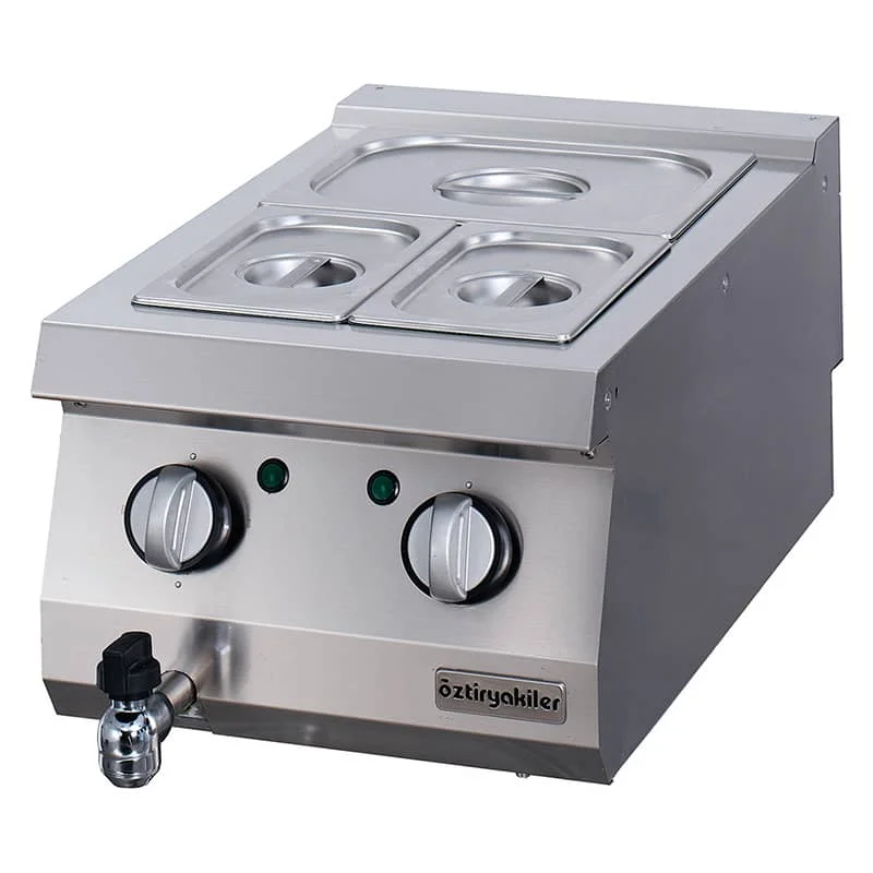 Öztiryakiler Yeni 700 Serisi, Set Üstü Elektrikli Bain Marie, 40x70x30, Gn Kaplar Hariç, OBE 4070