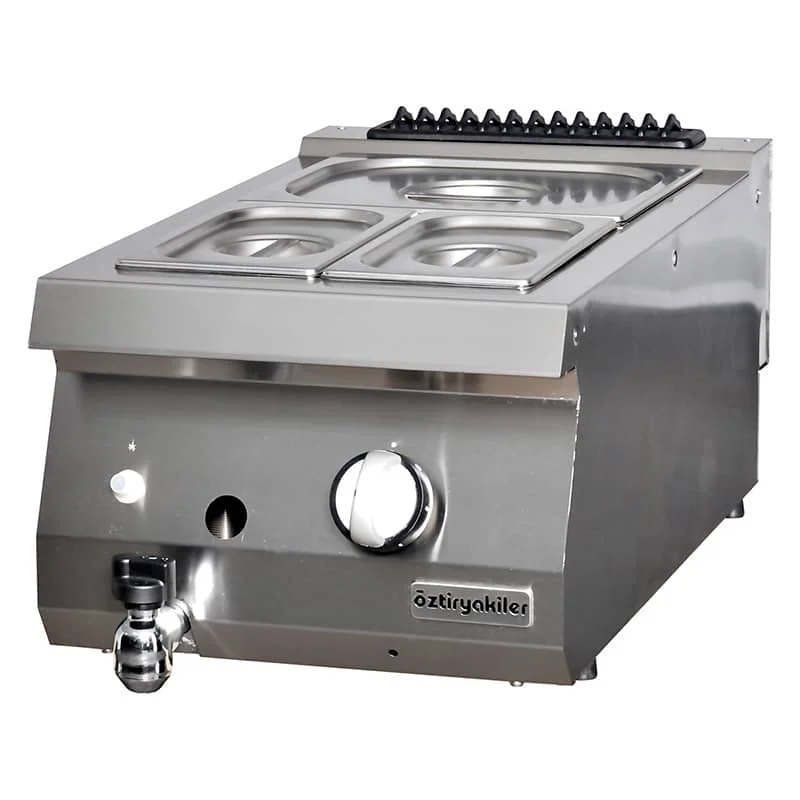 Öztiryakiler Yeni 700 Set Üstü Bain Marie Gazlı 40x70x30-Gn Kaplar Hariç, OBG 4070