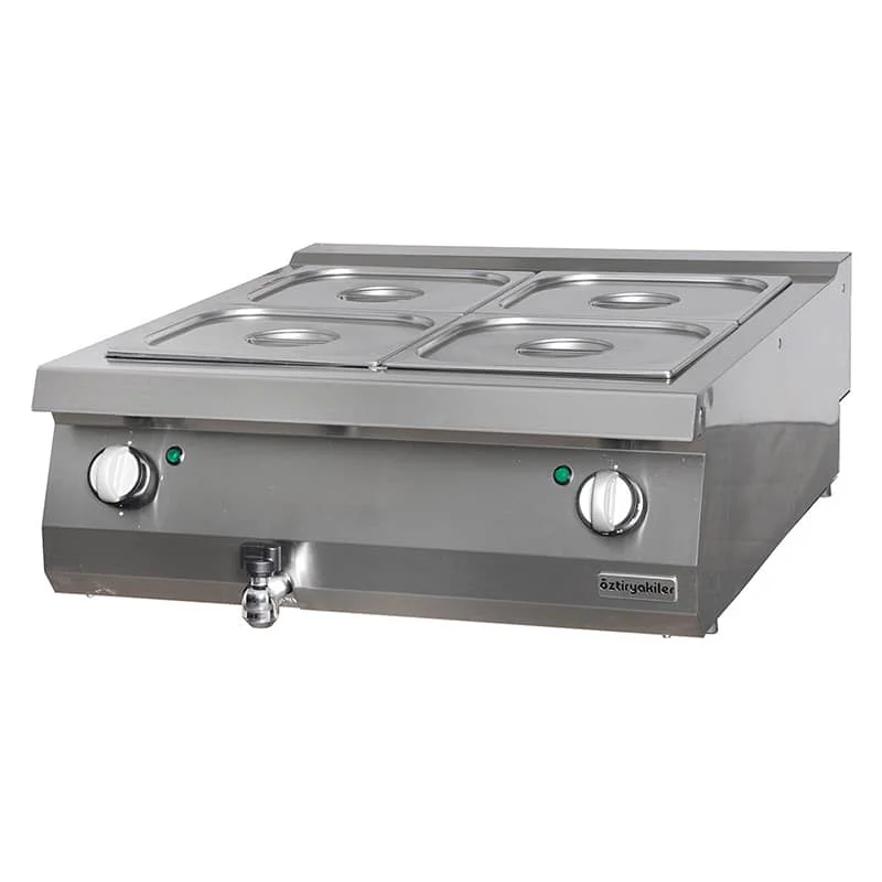 Öztiryakiler Yeni 900 Serisi, Set Üstü Elektrikli Bain Marie, 80x90x30, Gn Kaplar Hariç, OBE 8090