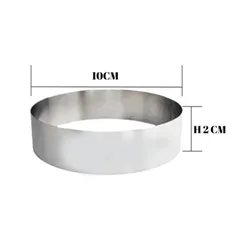 Beysa Pasta Çemberi Pandispanya  Inox 10 Cm H2