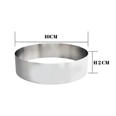 Beysa Pasta Çemberi Pandispanya  Inox 10 Cm H2