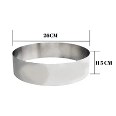 Beysa Pasta Çemberi Pandispanya Inox 26 Cm H5