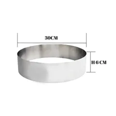 Beysa Pasta Çemberi Pandispanya Inox 30 cm H6