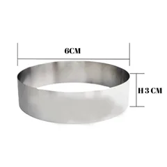 Beysa Pasta Çemberi Pandispanya Inox 6 Cm H3