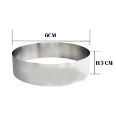 Beysa Pasta Çemberi Pandispanya Inox 6 Cm H3